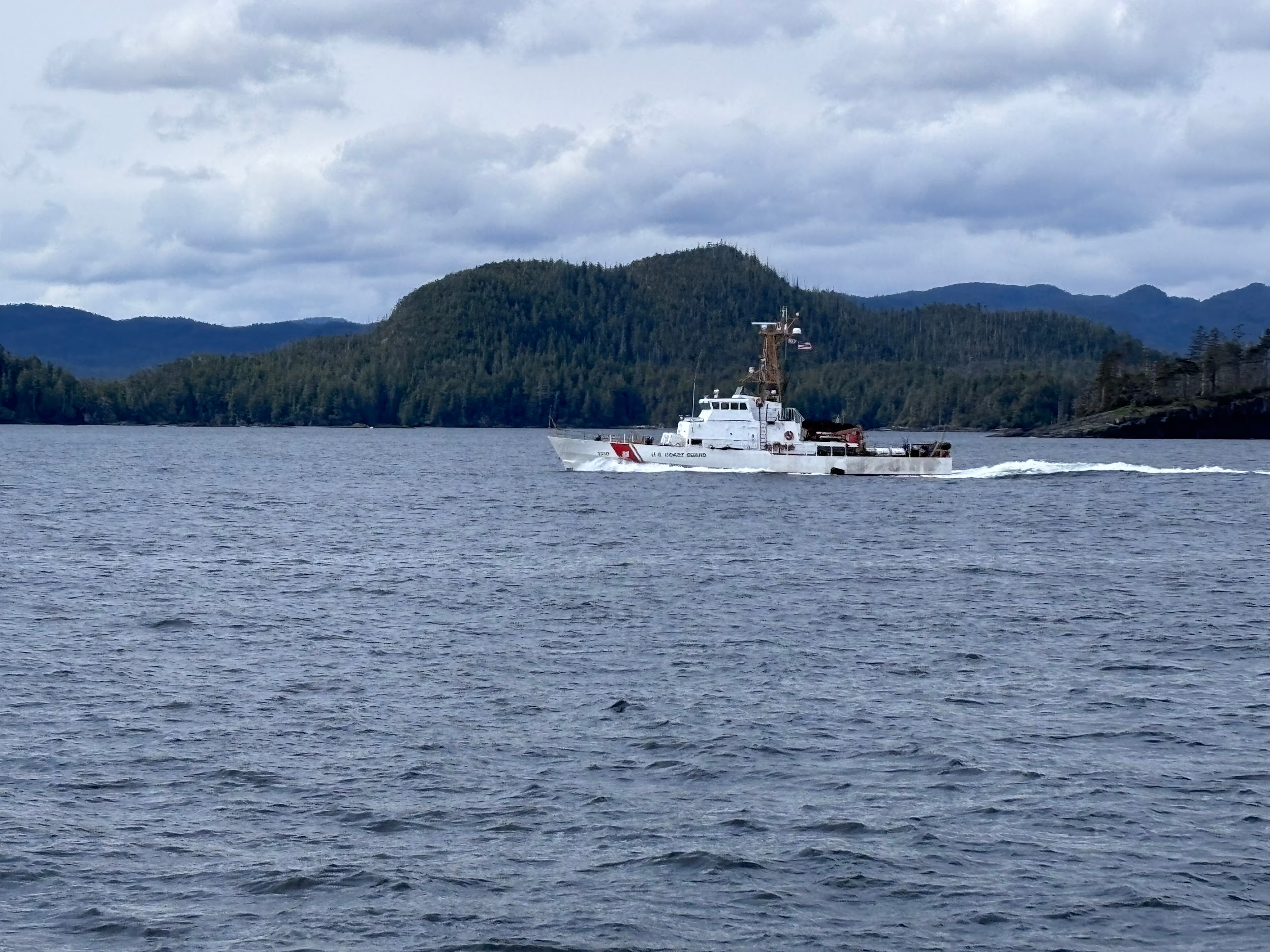 Saw 3 USCG retired cutters heading south